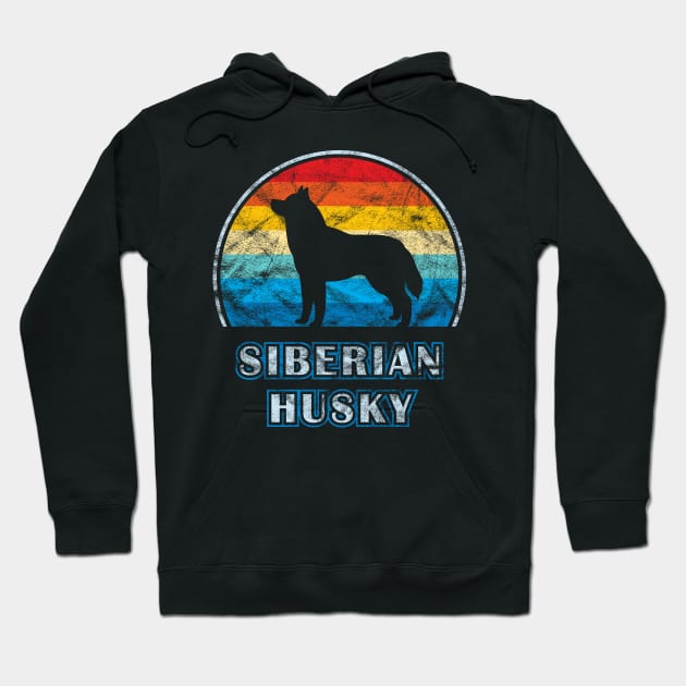 Siberian Husky Vintage Design Dog Hoodie by millersye